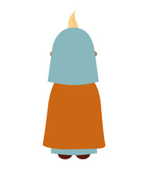 manger character cartoon isolated icon