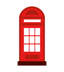 cab telephone isolated icon