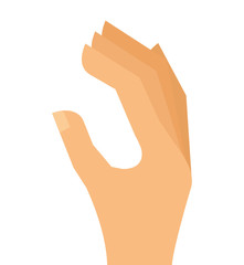 hand human sign isolated icon