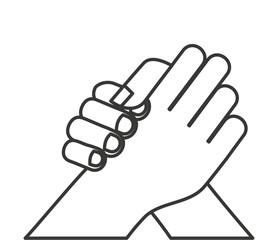 hand shake isolated icon