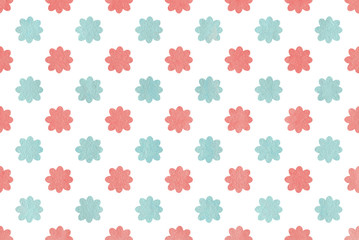 Watercolor flowers pattern.
