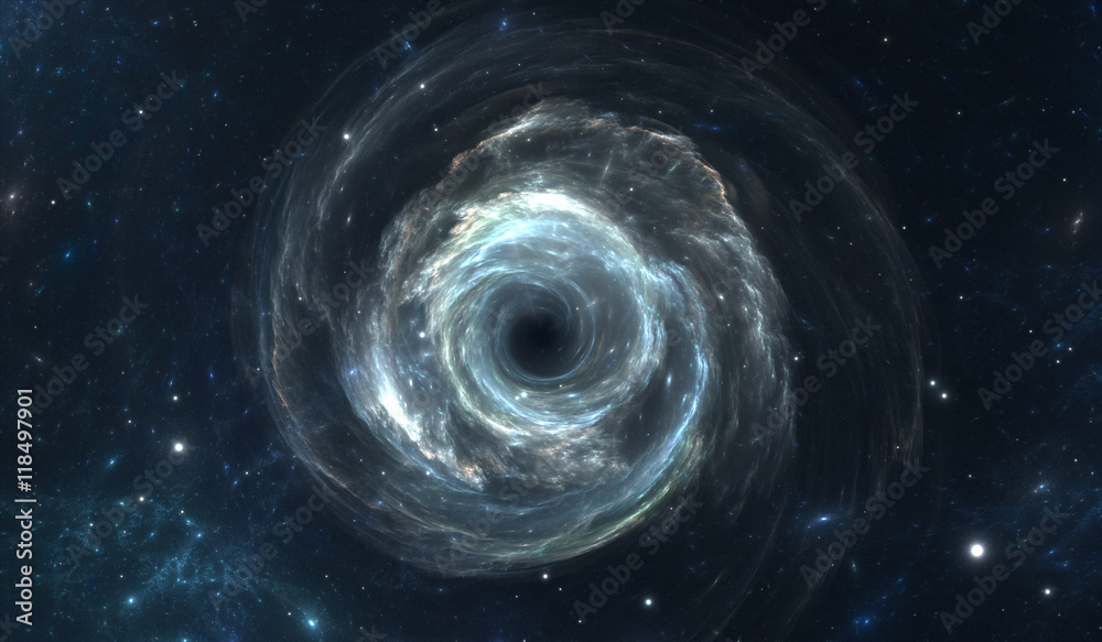 Canvas Prints black hole in deep space
