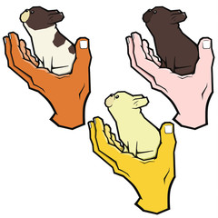 French Bulldog in Hand