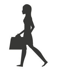 avatar person with shopping bags