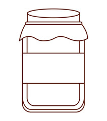 cute mason jar isolated icon