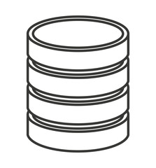 data storage isolated icon