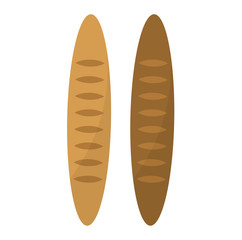 Sourdough loaf bread isolated on white background. Flour healthy fresh crust meal loaf bread. Nutrition bake delicious loaf bread. Homemade french baguette gourmet pastry freshness bread