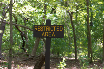 Sign: Restricted Area