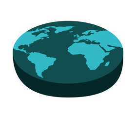 world planet earth isolated icon