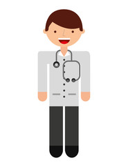 doctor character isolated icon