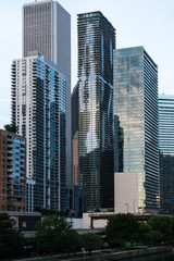 Fototapeta na wymiar Chicago Cityscape with Aqua Building