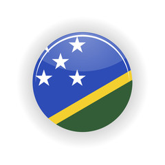 Solomon islands icon circle isolated on white background. icon vector illustration