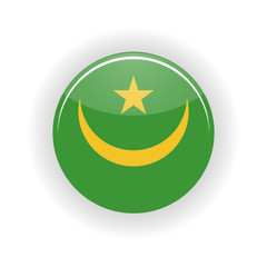 Mauritania icon circle isolated on white background. Nouakchott icon vector illustration