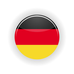 Germany icon circle isolated on white background. Berlin icon vector illustration