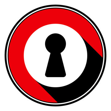 recommend clip art: red information icon - white keyhole