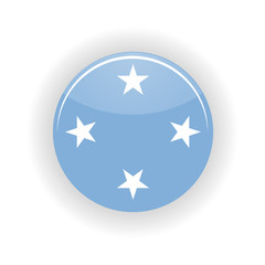 Federated States of Micronesia icon circle isolated on white background. Palikir icon vector illustration
