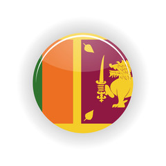 Sri Lanka icon circle isolated on white background. Colombo icon vector illustration