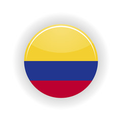 Colombia icon circle isolated on white background. Bogota icon vector illustration