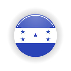 Honduras icon circle isolated on white background. Tegucigalpa icon vector illustration
