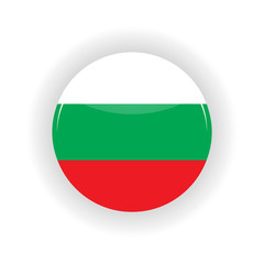 Bulgaria icon circle isolated on white background. Sofia icon vector illustration