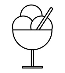 delicious ice cream icon