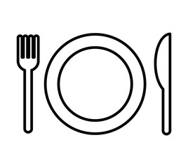 cutlery tool isolated icon