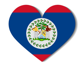 heart flag belize