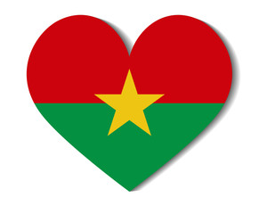 heart flag burkina faso