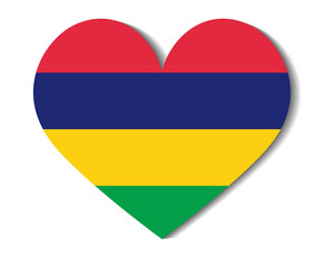 heart flag mauritius