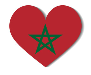 heart flag morocco