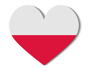 heart flag poland
