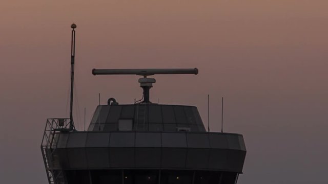 Closeup Airfield Radar Operation