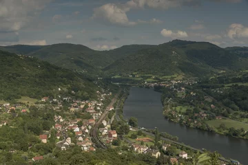 Foto op Canvas Ceske Stredohori mountains and valley of river © luzkovyvagon.cz