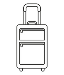 suitcase travel isolated icon