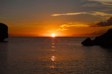 南国宮古島の夕日