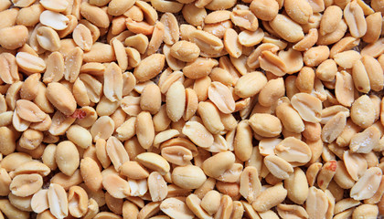 Salted peanuts as full background