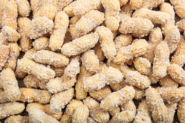 Peanuts in shell as background