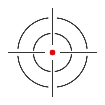 target photographic isolated icon