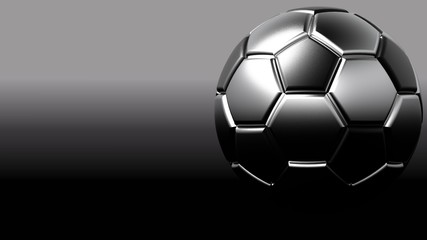 Obraz premium Soccer ball. 3D illustration. 3D CG.