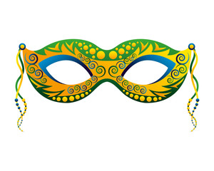 carnival mask isolated icon