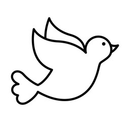 dove bird isolated icon
