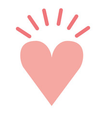 heart love romantic isolated icon