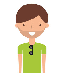 young man with summer fashion