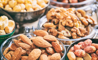 Almonds, peanuts and other nuts