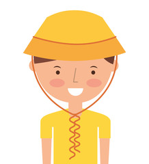 young man with summer fashion