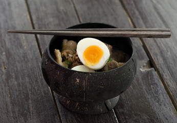 Chicken noodle. tom yum ,Thai food