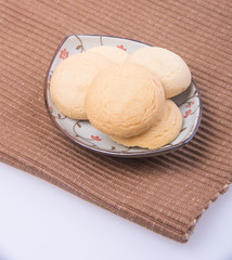 cookies or butter cookies on a background.