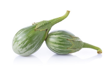 Thai Eggplant on white background