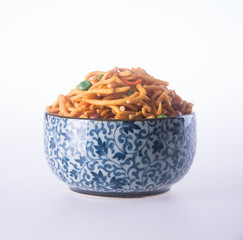 murukku or traditional indian snack on background.