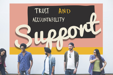 Support Assistance Aid Coaching Collaboration Concept